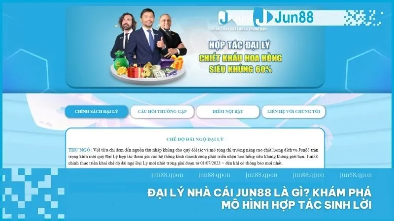 Đại lý nhà cái Jun88 – Cơ hội thu nhập hấp dẫn và hợp tác bền vững 2 Tổng quan về chương trình đại lý nhà cái Jun88