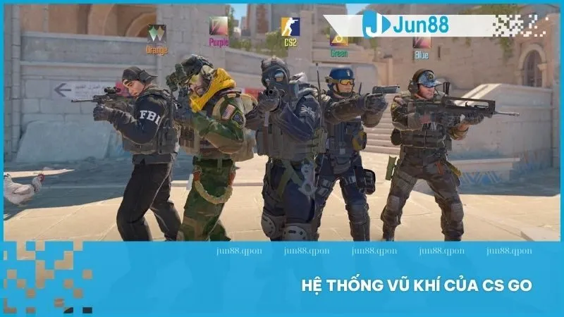 CS GO là gì? Huyền thoại game FPS với trải nghiệm đỉnh cao tại Jun88 4 Hệ thống vũ khí của CS GO