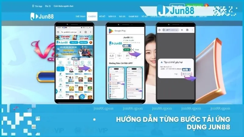 Hướng dẫn cài đặt và tải app Jun88 nhanh chóng 3 Tải và cài đặt ứng dụng Jun88 chỉ với vài bước đơn giản