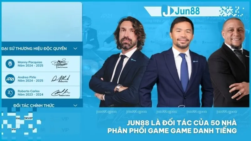 JUN88 - Link Mới Nhất Vào Trang Chủ Nhà Cái JUN88 Chính Thức 2 Jun88 là đối tác của 50 nhà phân phối game game danh tiếng