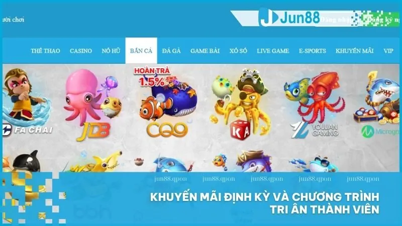Cách sử dụng khuyến mãi Jun88 để nâng tầm trải nghiệm cá cược trực tuyến 4 Đừng bỏ lỡ các chương trình tri ân đặc biệt từ Jun88 vào các ngày 02, 12 và 22 hàng tháng