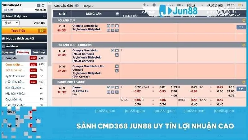 Thể Thao 13 Sảnh CMD368