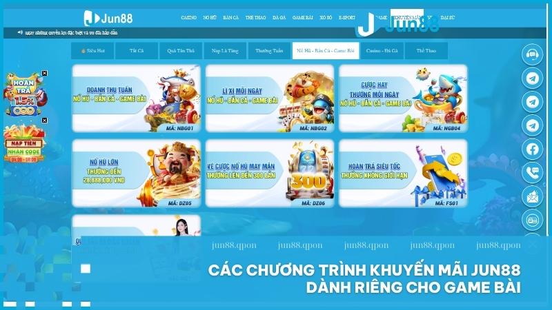 Tiến Lên Miền Bắc Jun88 - Sân chơi trực tuyến uy tín, nhiều khuyến mãi hấp dẫn 5 Cơ hội nhận thưởng lên đến 5 triệu đồng khi chơi Tiến Lên Miền bắc tại Jun88